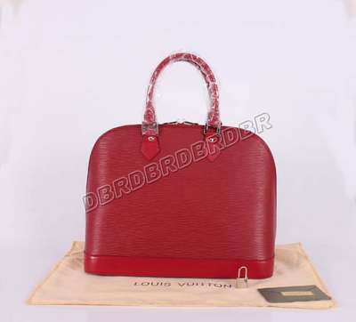 discount louis vuitton handbags epi leather m59316 purplish red wholesale