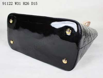 discount louis vuitton handbags monogram vernis m91122 black wholesale