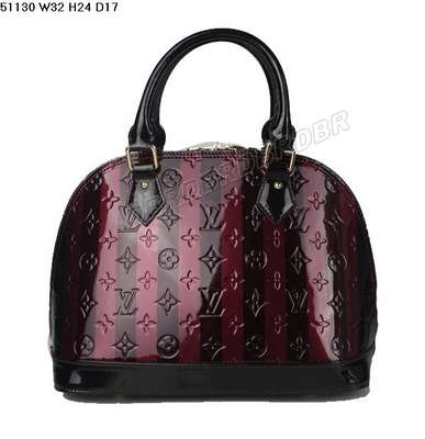 discount louis vuitton handbags monogram vernis 51130 coffee stripped wholesale
